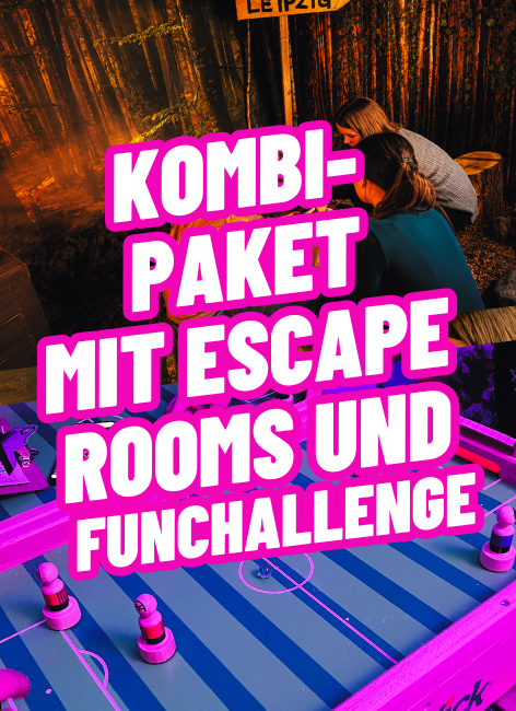Kombipaket Escape Room und FunChallenge für Schulklassen in Leipzig
