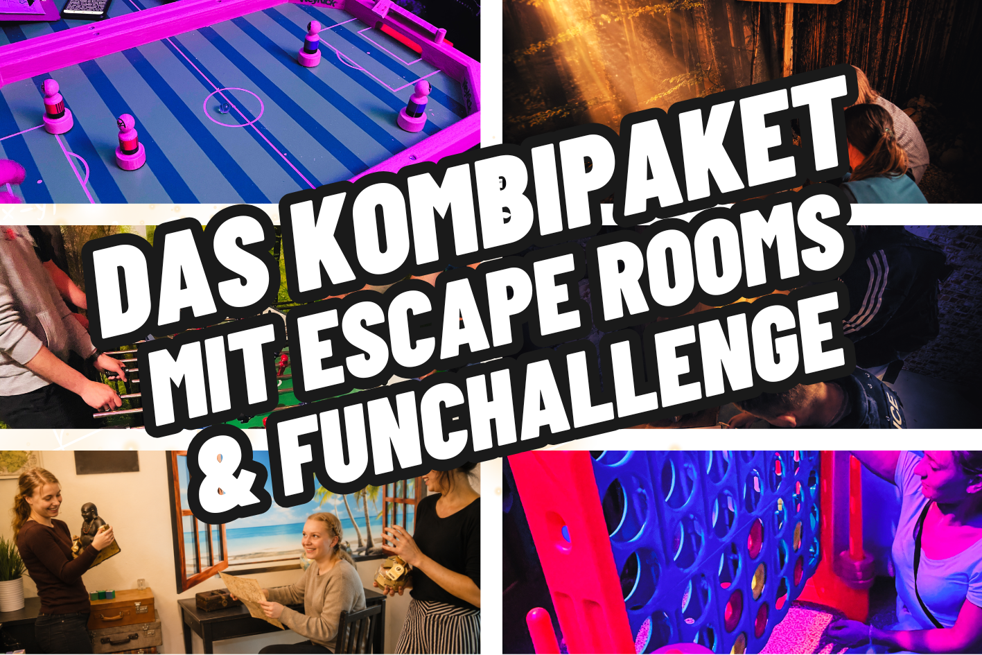 Kombipaket Escape Games und FunChallenge für die Weihnachtsfeier in Leipzig